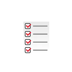 Checklist representing choosing auto repair services